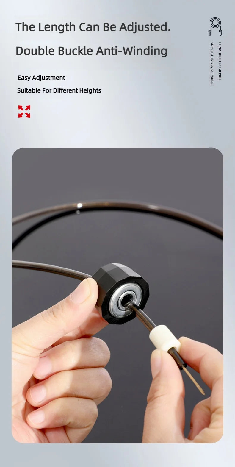 The New Jump Rope Steel Wire Skipping Exercise Adjustable Jumping Fitness Workout Training Home Sport Equipment Tangle-Free